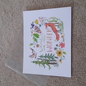 NWT.  Etsy Kit Chase 2014 Wander in Wonder Print